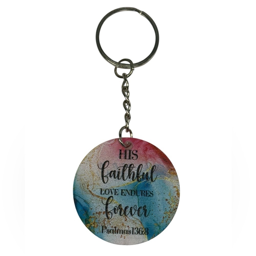 Inspirational Quote Multicolor Keychain